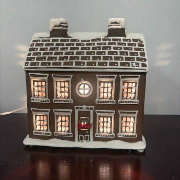 Martha Stewart Woodland Gingerbread HOUSE Decor Light Up Village Building in Box - Picture 9 of 11